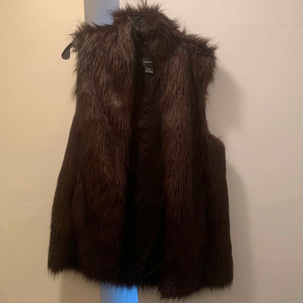 Club Monaco faux fur vest.